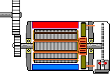 X-Section of DC encoder motor