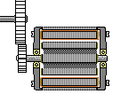 Stepper Motor - 2 or 3 static coils, Magnetised armature