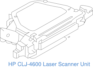 HP_CLJ-4600_4650_Laser Scanner Unit